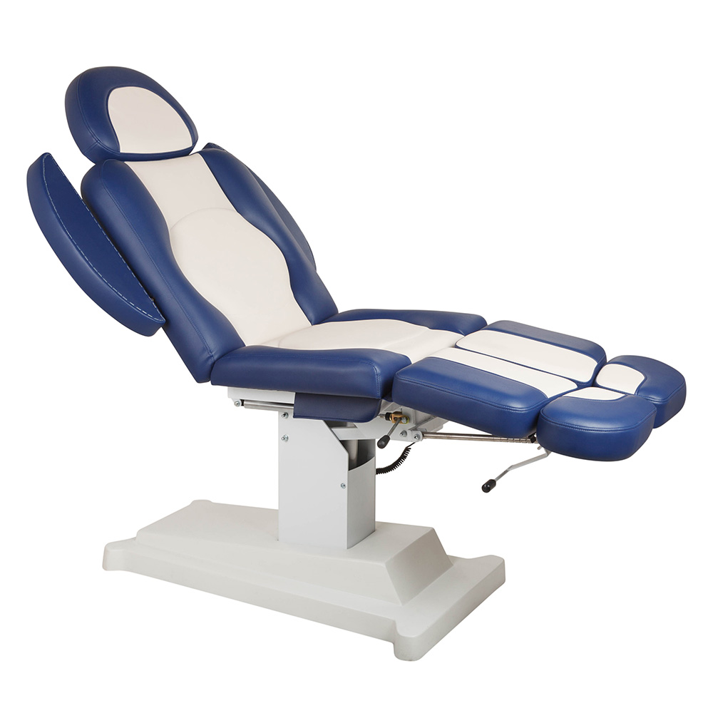 Купить Педикюрное кресло Франклин одномоторное синий с бежевым  в интернет-магазине Salon Market по выгодным ценам
