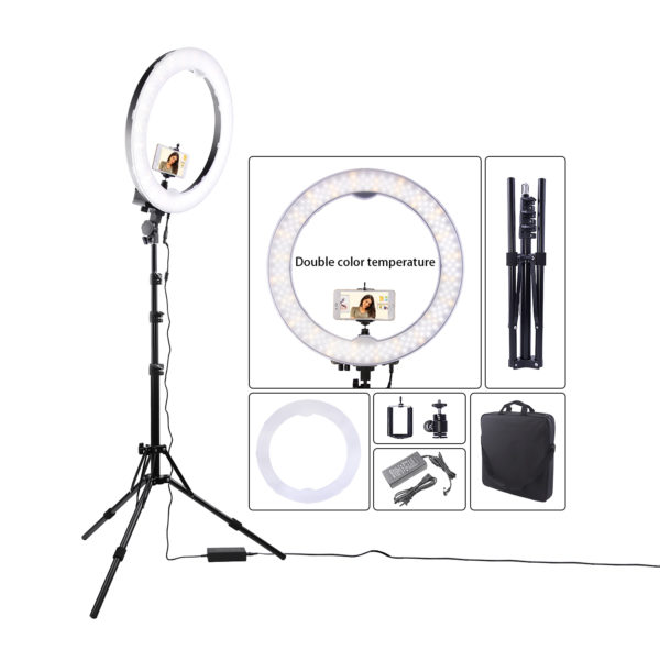 Купить Кольцевая лампа OK LED RING 240 Battery  в интернет-магазине Salon Market по выгодным ценам
